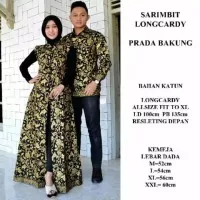 SARIMBIT LONGCARDY BATIK COUPLE KARDIGAN EMAS GOLD KEMEJA JUMBO XXL