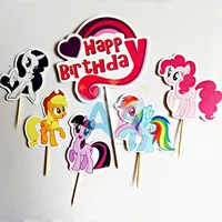 Topper Cake Set Little Pony Kue Ulang Tahun Anak