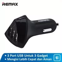Car Charger Remax Alien 3 Port USB 4.2A Garansi Resmi
