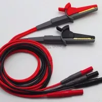 LCR Meter Tester 4 Wire Test Leads Lead Terminal Kelvin Clip