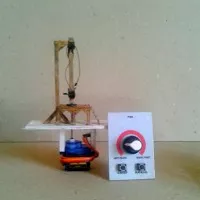 JIB wooden crane 1:87 (diorama motion miniature)