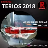 TERIOS 2018 garnish list cover Lampu Belakang Chrome