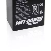 Battery SMT- POWER / Battery Deep Cycle / Baterai Aki Kering 6V 4,5Ah