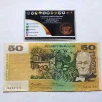 Uang Kuno 50 Dollar AUD Australia Tahun 1975 Grade XF