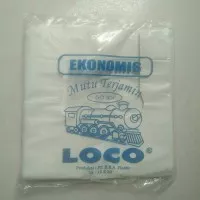 Kantong Plastik Kresek Putih Susu "LOCO" Ekonomis 15 x 30