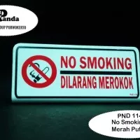 Acrylic No Smoking Sign 2/ Akrilik Tanda Dilarang Merokok Termurah