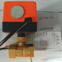 actuator valve motorized ball valve 3/4 inch 20DN kuningan 220V AC