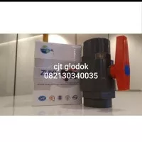ball valve pvc 1/2" inch socket / stop keran pvc