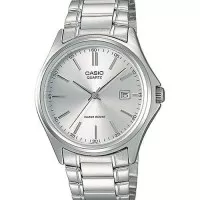 Casio Analog Jam Tangan Pria Strap Rantai Silver MTP-1183A-7A Original