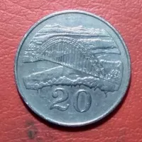 uang kuno koin asing 20 Zimbabwe 1980 TP 457