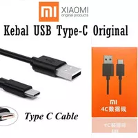 Cable Data Xiaomi Type C Original 100% USB Type C - WHITE