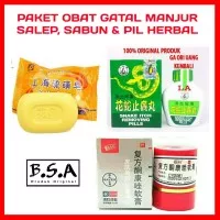 PAKET OBAT GATAL & BADAN Pil 1 botol, salep 1 botol & sabun gtL 2pcs