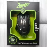 Mouse Wireless mouse tanpa kabel K-ONE K ONE E-1700 E1700 2.4 GHZ Hita