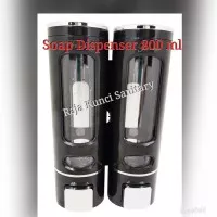 BLACK DOUBLE SOAP DISPENSER/TEMPAT SABUN CAIR DOUBLE HITAM 800 ML