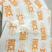 Kertas Nasi ala McD/KFC Motif Rice Kuning