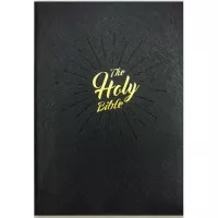 NIV HOLY BIBLE, LARGE PRINT, BLACK/BURGUNDY VINYL COVER, GOLD EDGE