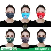 MASKER Kain Motif Printing - Doraemon / BAPE / LV / GEMAS / Quote