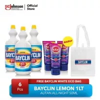 Bayclin Lemon 1lt dan Autan All Night FREE Ecobag Bayclin