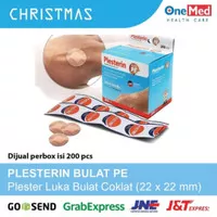 Plesterin Bulat PE Coklat isi 200 Pcs / Plester Coklat Bulat Onemed