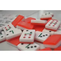 Game Domino Batu Set Balok Tebal Gaple QQ Mahjong Kartu 1,7CM 047-2