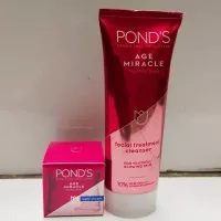 Paket Pond Age miracle Night cream 10g&Facial foam 100g