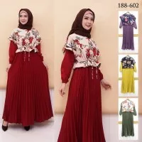 Gamis Bunga Plisket shanna