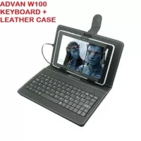 Advan W100 Vanbook Tab Tablet Keyboard With Stand Leather Flip Case