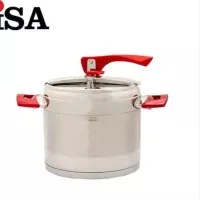 ISA Ruby 7lt Panci Presto ISA Pressure Cooker 7 Liter Tanpa Karet