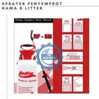 Alat Penyemprot Disinfektan 8 Liter - Sprayer Penyemprot Hama 8 Ltr