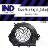 Tutup-Cover Kipas Magnet-Mesin Karbon-Carbon Scoopy Old/Beat Karbu