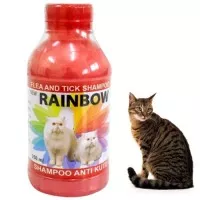 Shampoo Anti Kutu Kucing RAINBOW Cat 250ml Flea and Tick Shampo Sampo