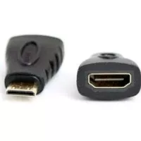 Gender Mini HDMI Male to HDMI Female Konektor / Converter
