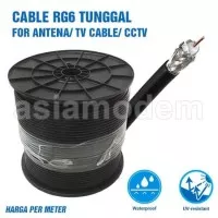 Kabel RG6 Coaxial Untuk Antena Yagi Parabola TV CCTV High Quality
