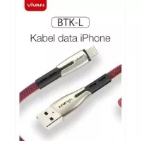 VIVAN CABLE DATA USB LIGHTNING SUPER FAST CHARGING 2.4A BTK-L