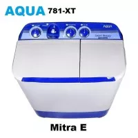 MESIN CUCI AQUA JAPAN QW781XT 7KG 2 TABUNG 781XT 7 KG 781 HIJAB SERIES