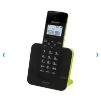 Krisbow telepon rumah tanpa kabel 803/ Telepon wireless - Hitam