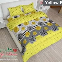 sprei lady rose queen 160 x 200 yellow rose