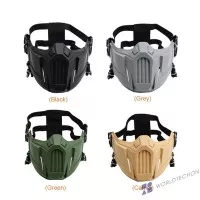 Helmet Mask TPR Half Face Mask Outdoor Protective Paintball Airsoft