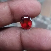 Natural Hessonite Garnet Batu Garnet Merah Red Garnet HQ DIM 11X8x5