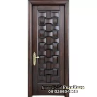 PINTU RUMAH JATI KAMAR DUA MUKA KUSEN JATI ( PINTU JATI MINIMALIS)