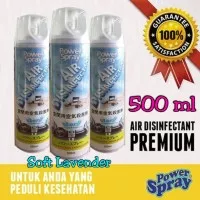 Power Spray Air Disinfectant Premium 500 ml, wangi Lavender