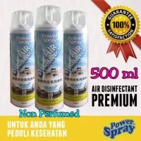 Power Spray Air Disinfectant Premium 500 ml, Non Perfumed