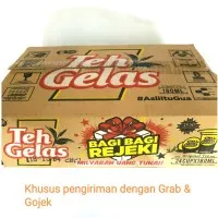 Teh gelas cup 180 ml. isi 24 Cup. (Teh gelas OT) Khusus via Grab&Gojek