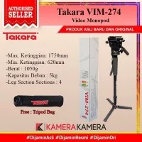 Monopod Takara VIM-274 Fluid Head Video monopod + Monopod Bag