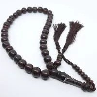 Tasbih Kayu Galih Asem 33 Butir 11 mili- jamin original 100 %