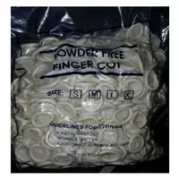 Finger Cots White / Finger Coat White / Sarung jari Karet Putih