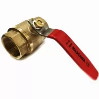 Stop Kran Kuningan 1 1/2  inci / Ball Valve 1.5  inch Merek Massawa