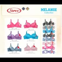 Sorex 11118 bra katun ABG busa sedang kawat 1/2 cup size 34-38