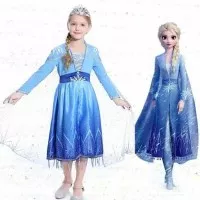 baju anak dress princess elsa frozen II anak 2-5 tahun