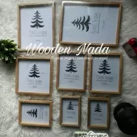 Paket Frame Foto Wooden Nada Custom